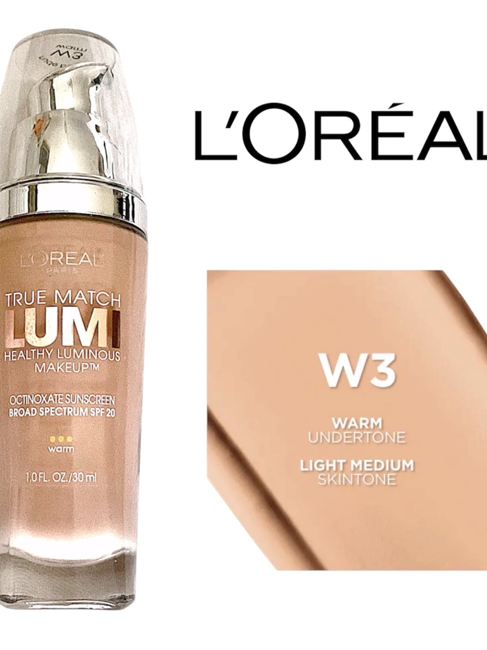 L'Oreal True Match Lumi Foundation W3